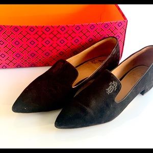 Tory Burch black suede